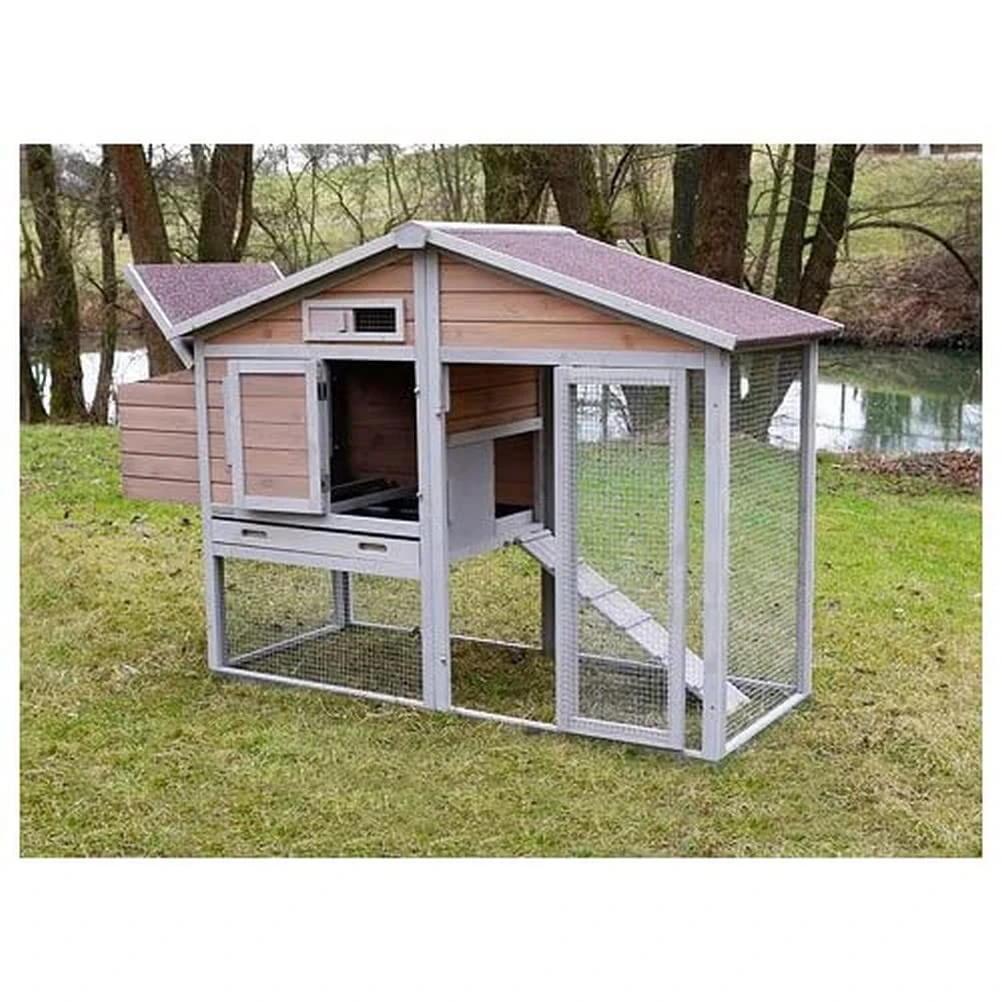Kerbl Chicken House Bonny 181x65x118cm, grey