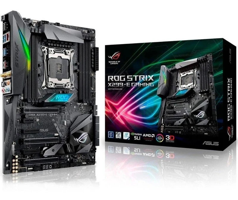 ASUS ROG STRIX X299-E Gaming LGA2066 (Intel Core X-Series) ATX DDR4 M.2 USB 3.1 Gen2 802.11 AC Wi-Fi Motherboard