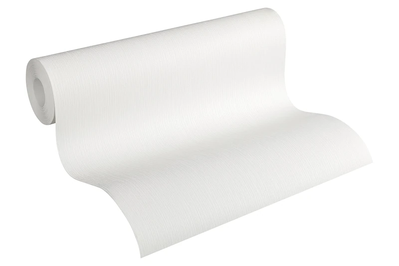 A.S. Création Non-Woven Wallpaper Master Plaster, 15 m Wallpaper, Alternative to Rough-Walled uni Wallpaper. 15.00 m x 0.53 m, White, Made in Germany 336371 33637-1.