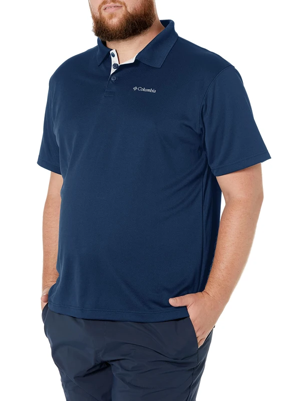 Columbia Men's Utilizer Polo Polo Shirt, Collegiate Navy, Size S