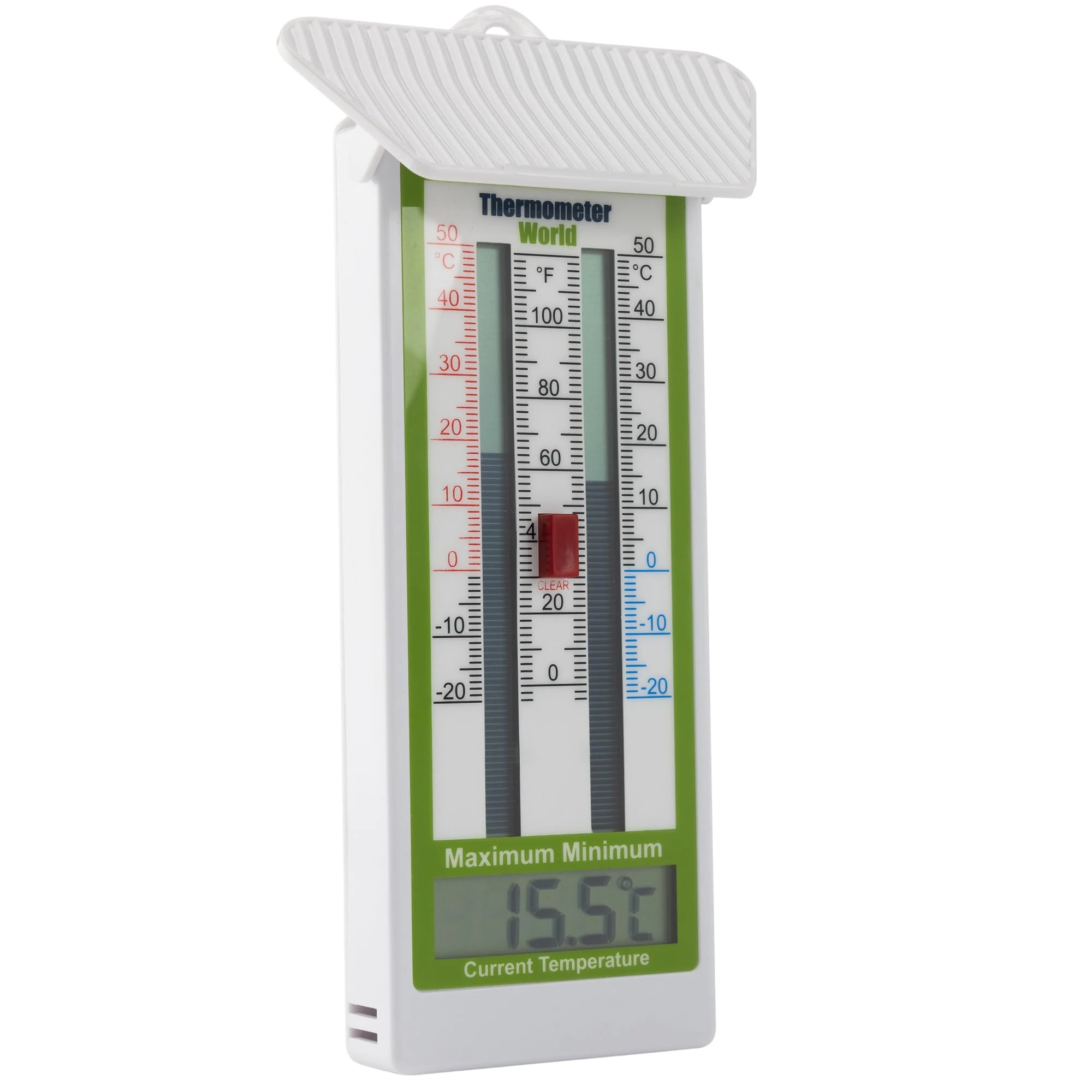 Digital Max Min Greenhouse Thermometer Room Temperature - Classic Max Min Thermometer to Measure Maximum and Minimum Temperatures - Easy Wall Mounted Greenhouse Accessories Indoor or Outdoor
