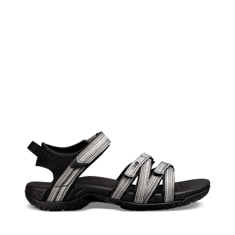 Teva Tira, Women Heels Sandals Open Toe Sandals, Black (Black/White Multi Bwml), 4 UK (37 EU)