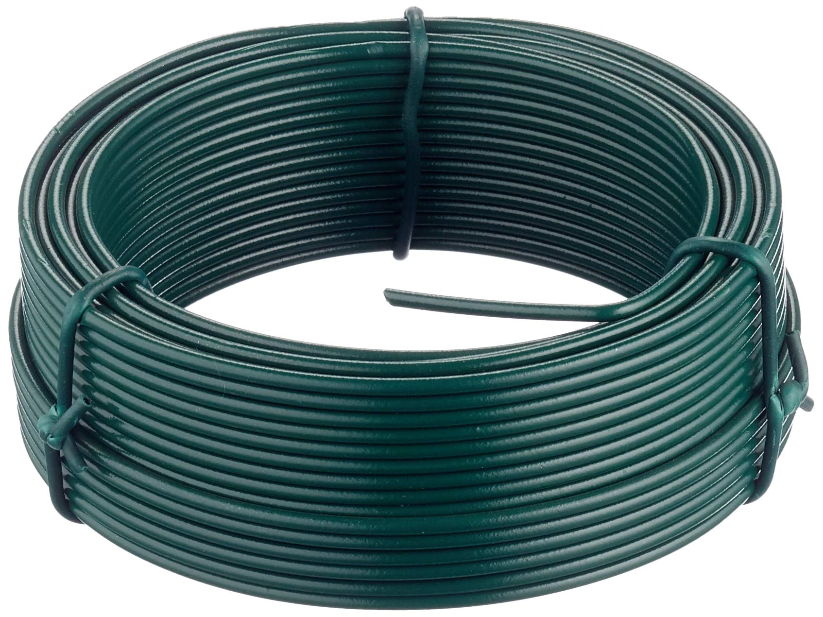 Merriway BH05777, 2.0 mm x 20 Metre Green Plastic Coated Garden Wire