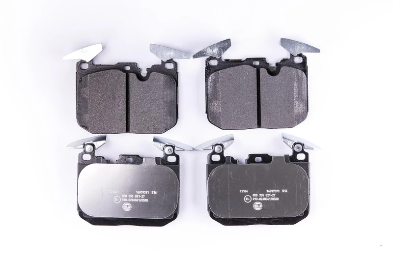 HELLA 8DB 355 021-271 Brake pad set - prepared for wear indicator - T2166 - for e.g. BMW