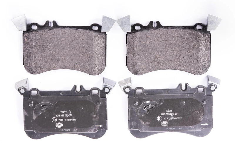 HELLA 8DB 355 021-771 Brake pad set - prepared for wear indicator - T2419 - for e.g. MERCEDES-BENZ