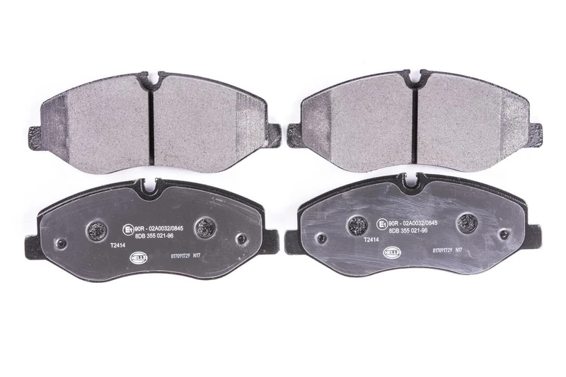 HELLA 8DB 355 021-961 Brake pad set - prepared for wear indicator - T2414 - for e.g. MERCEDES-BENZ