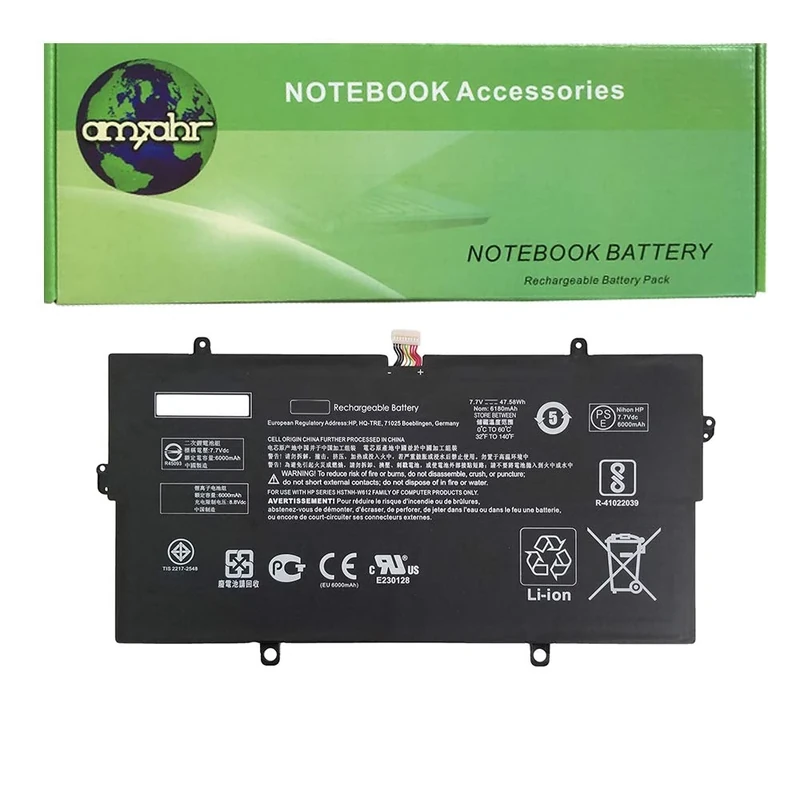 amsahr 7.7 V 47.58 Wh Replacement Battery for HP DV04XL/863693-2B1/DV04046XL/HSTNN-W612
