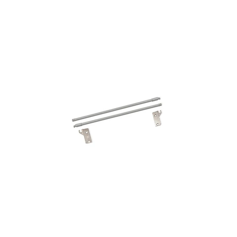 Emuca - Kit of lateral rods for 500mm (19,6 inch) deep metallic drawer, silver grey, Set of 10pcs - Image 1