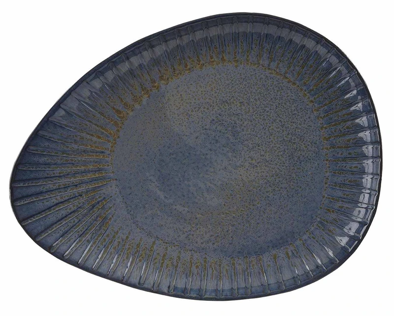 Stalwart C83804 Aegean Reactive Oval Plate, 34 cm (Pack of 4) - Image 1