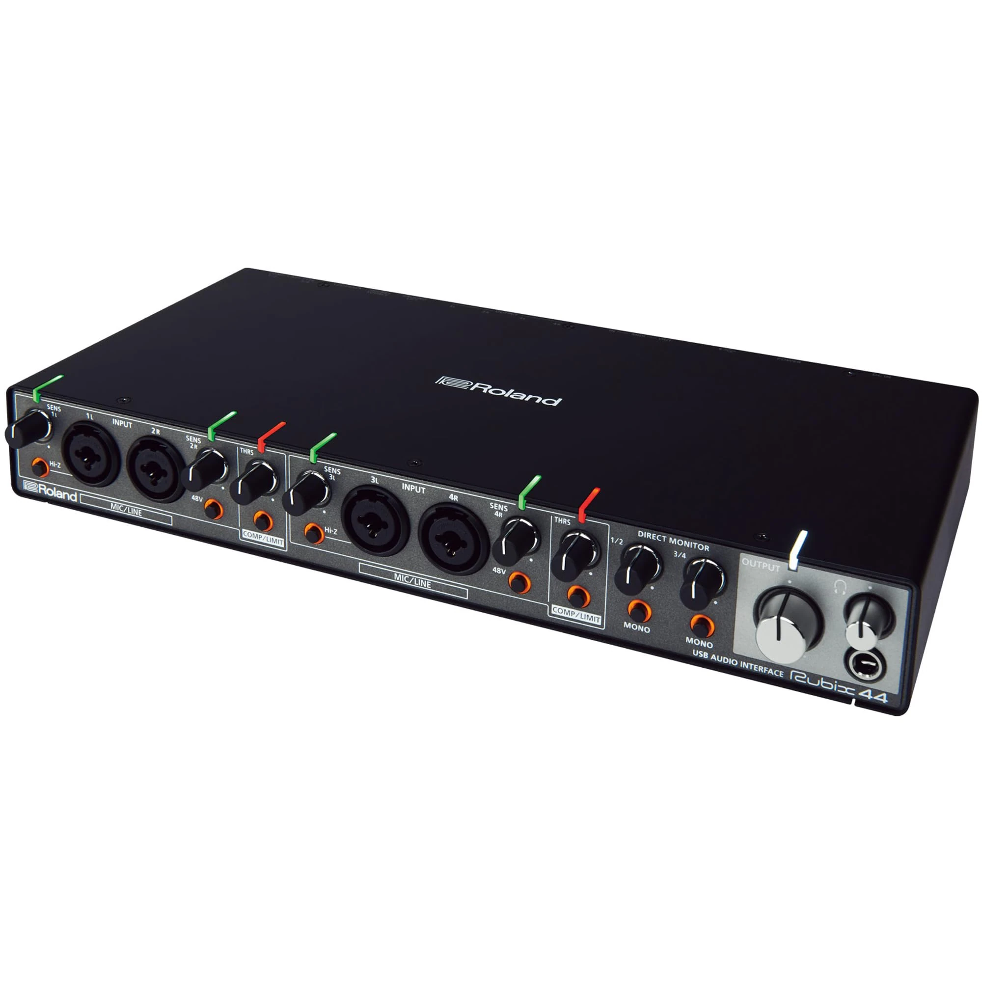 Roland Rubix44 4-In/4-Out USB Audio Interface | High-Resolution Audio | Record with Mics, Guitars, Keys & More | Compact & Durable Build | Compatible with Mac, PC & iPad | Expanded I/O Features