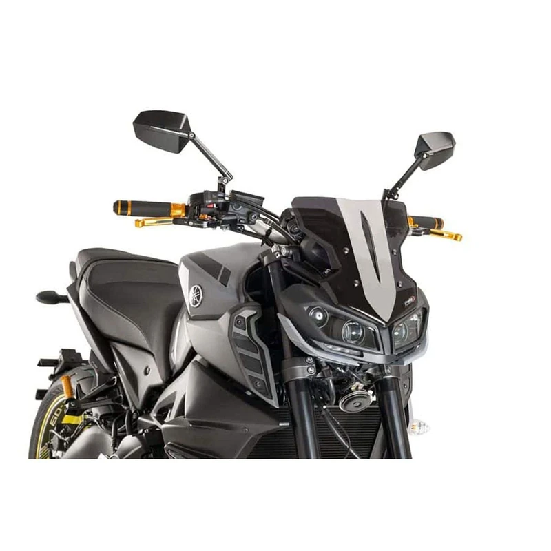 Puig 9376F Windscreen Naked New Generation for Yamaha MT-09 17'