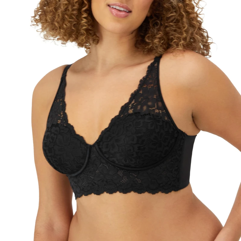 Maidenform Women's Casual Comfort-Convertible Bralette Bralet, Black (Black), 34C