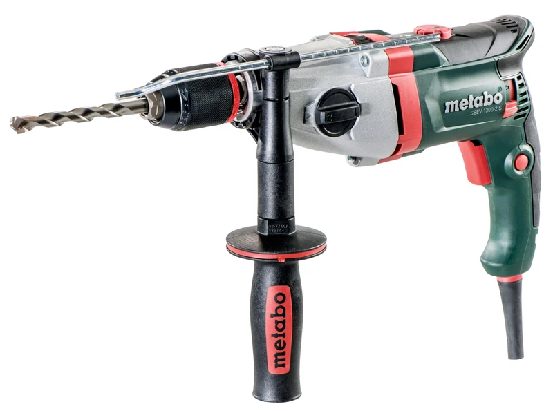 Metabo Hammer Drill SBEV 1300-2 S with VTC - Full Wave Electronics, 1300 W - Includes Transport Case - 600786500 - Image 1