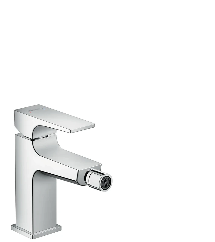 hansgrohe Metropol Bidet Tap, Lever Handle, Push-Open Waste, chrome