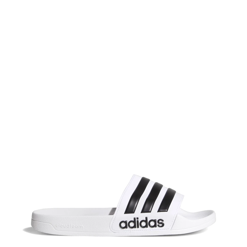 adidas Men's Adilette Shower Sandal, White Black White, 5.5 UK