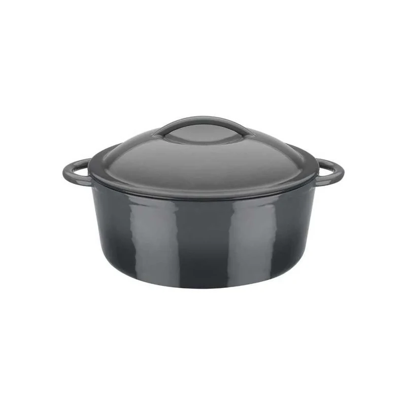 GSW Stahlwaren GmbH Cooking Pot, Grey, 24 x 10 cm, 4 L, Cast Iron, 4 Litre