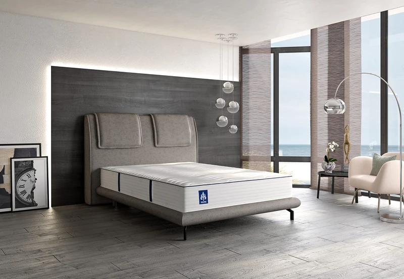 Irisette Rügen 1,000 Barrel Pocket Spring Mattress, 24 cm High, 7-Zone Reversible Mattress, Hardness Level 3, 160 x 200 cm, Oeko-Tex Certified, Produced according to German Quality Standard