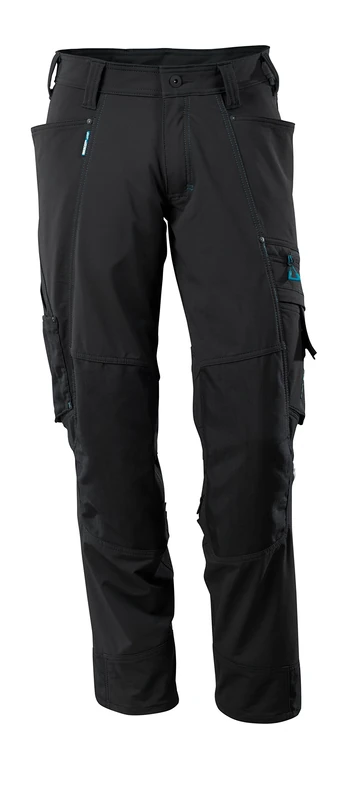 Mascot 17179-311-09-82C58 Trousers with Kneepad Pockets, Black, 82C58