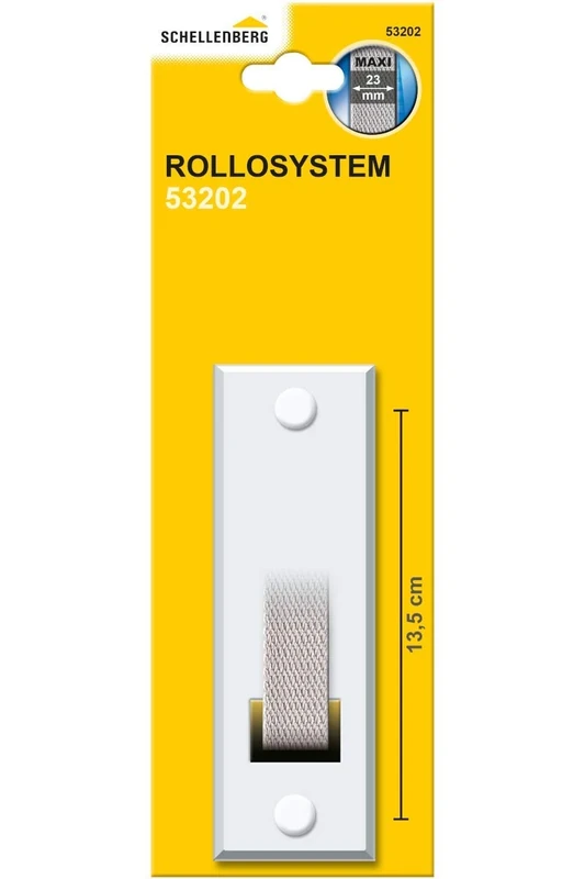 Schellenberg 53202 White Cover Plate for Roller Shutter Strap Winder Hole Spacing 135 mm Maxi System