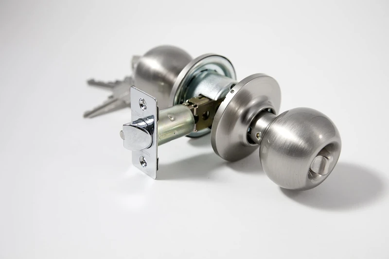 Tesa Assa Abloy 3900U0NS Set of Ball Door Knobs Satin Nickel Function 00 - Image 1