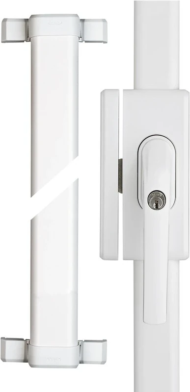 ABUS FOS650 AL0145 Additional Window Lock with Pressure Cylinder Keyed Alike - ABUS Security Level 10 - 73004 - White