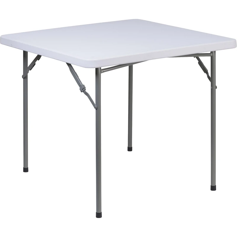Flash Furniture Kathryn 2.81-Foot Square Granite White Plastic Folding Table
