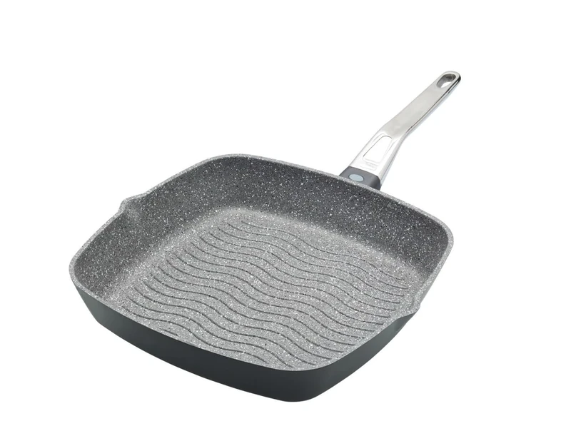 MasterClass Cast Aluminium Induction-Safe Non-Stick Griddle Pan, 28 cm (11"), Grey