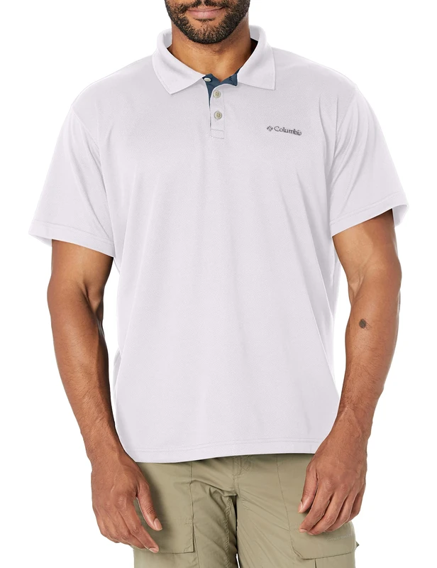 Columbia Men's Utilizer Polo Polo Shirt, White, Size M
