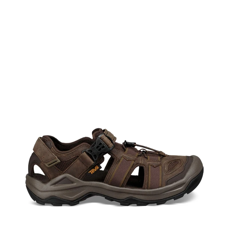 Teva Omnium 2 Leather Men’s Open Toe Sandals, Brown (Turkish Coffee TKCF), 12 UK (47 EU)