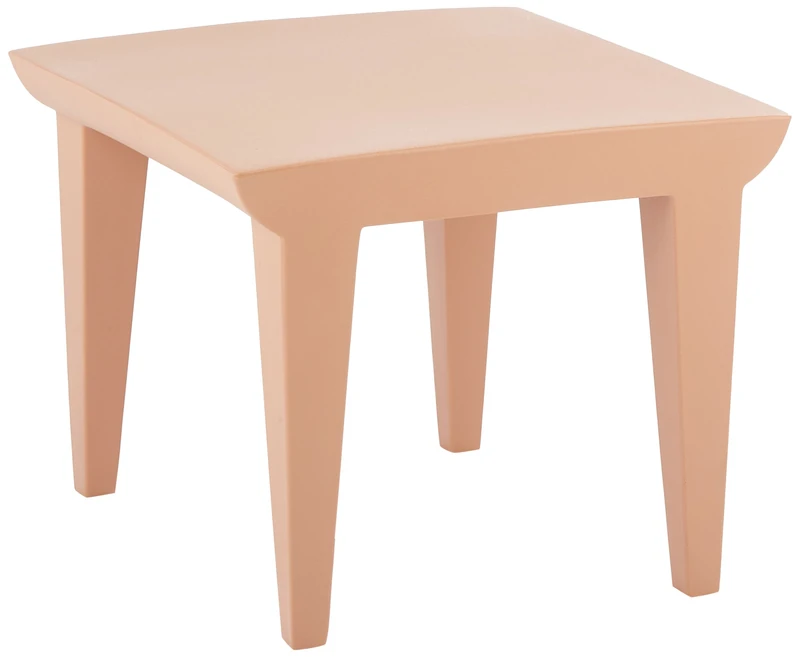 Kartell Bubble Club Side Table, Polyethylene Modern 51.5x51.5x41.5 cm pink