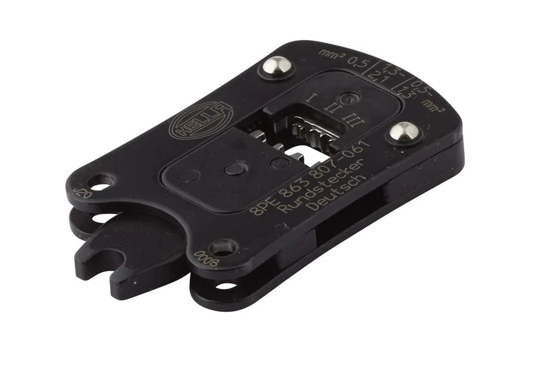 HELLA 8PE 863 807-061 Crimping Pliers Insert - Metal - Black - Head tool Deutsch DT