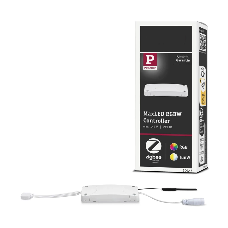 Paulmann 50047 SmartHome ZB MaxLED RGBW Controller max. 72W 24V DC White/Grey Plastic