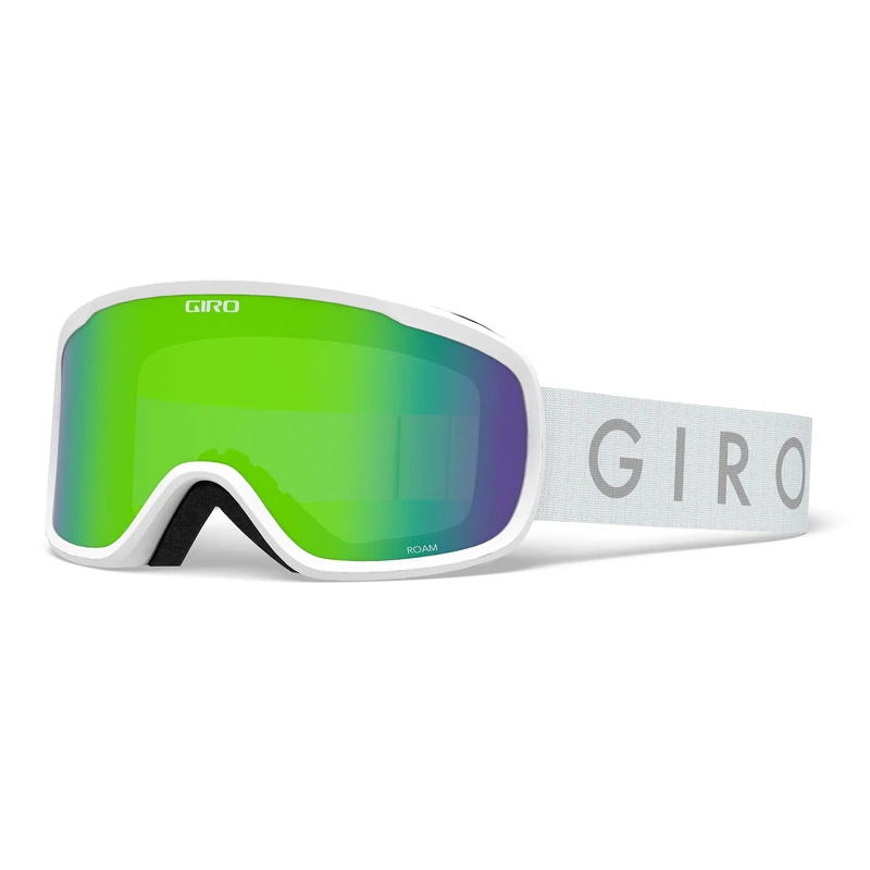 Giro GIRRJ Roam Snow Goggles - White - Loden Green & Yellow Lenses, Medium Frame