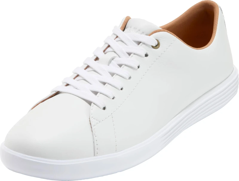 Cole Haan Women's Grand Crosscourt Sneaker Trainers, White Bright White Leather Optic White Bright White Leather Optic White, 4 UK