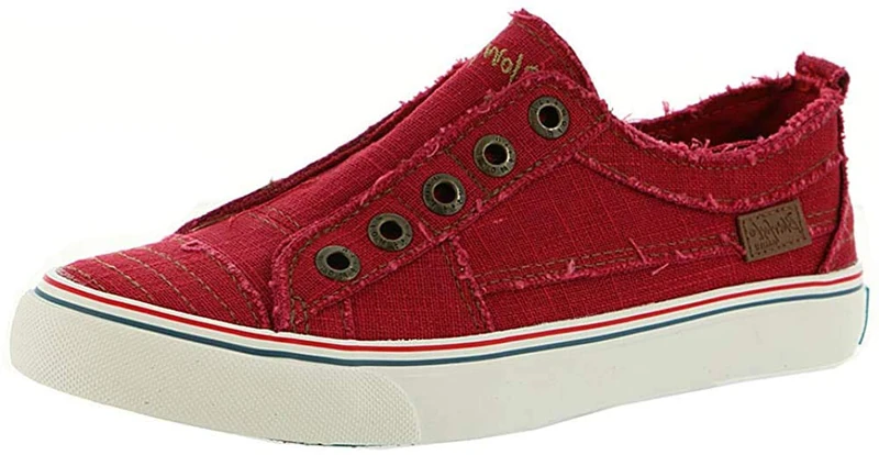 Blowfish Women's Play Sneaker, Red, 7.5 M US