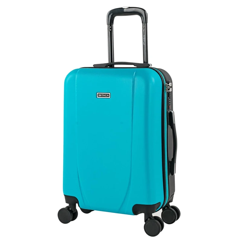 ITACA - Maletas Grandes de Viaje: Maleta Grande 23 Kilos, Maleta Viaje Grande, Maleta De Viaje para Todas Tus Aventuras. Material ABS Resistente y Ligera, Turquesa-Antracita