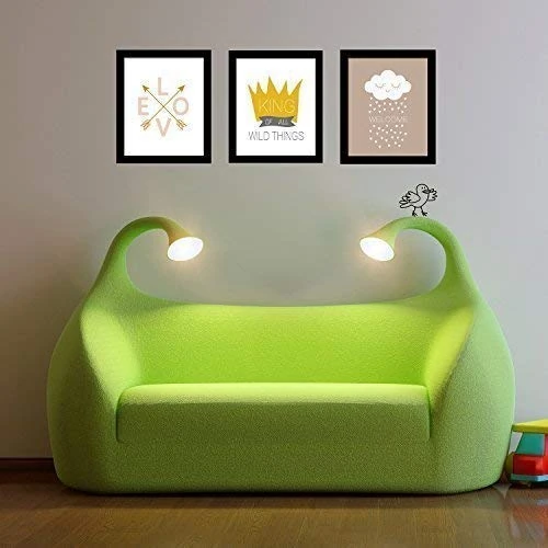 Walplus Arrow Imperial Crown Welcome Wall Art Frame, Vinyl, Multi-Colour, 42.6 x 32.6 x 1.5 cm - Image 1