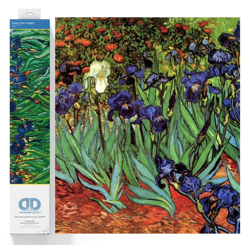 DIAMOND DOTZ Painting Kit: Irises (Van Gogh)