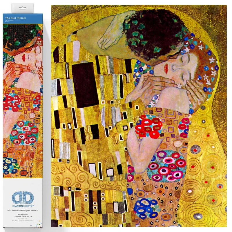 Diamond Dotz - The Kiss by Klimt - Diamond Embroidery Facet Art Craft Kit,55.9x71.12cm