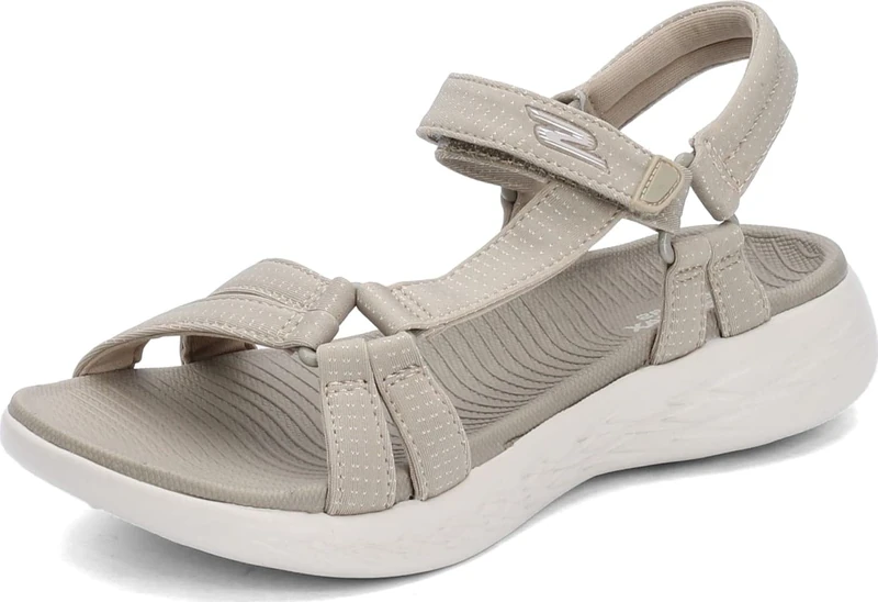 Skechers Women's On-the-go 600 - Brilliancy Sport Sandal, Natural, 9 UK