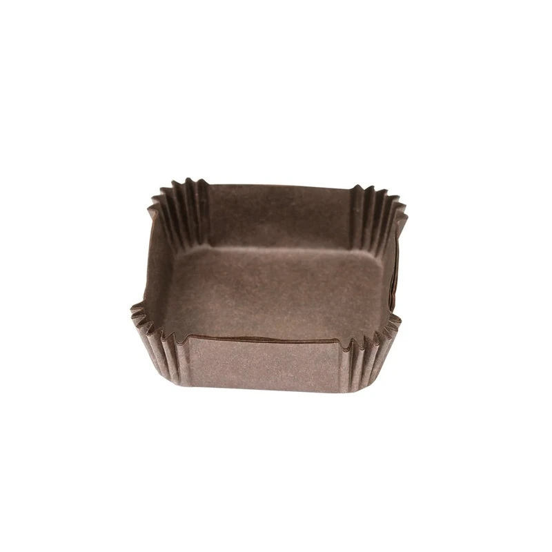 DECORA 0339776 CF. 1500 Little Square Brown Baking Cups 35 X 35 X H 15 MM, Carta da Forno, Multicolour