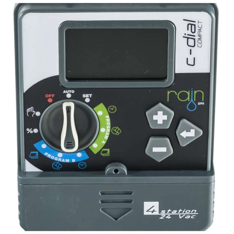 Rain – PROGRAMMER Rain C-DIAL 4 Stations 24 VAC - Image 1