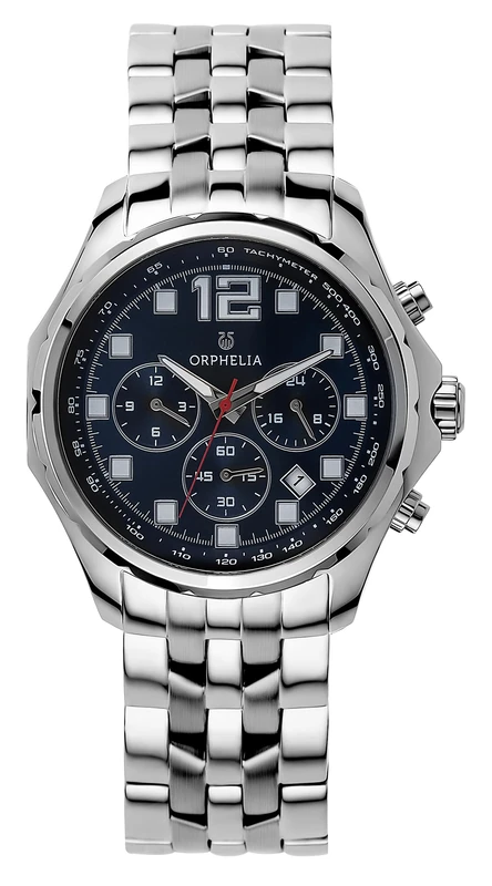 Orphelia Mens Quartz Watch, Chronograph Display and Stainless Steel Strap OR82700