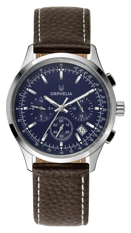 Orphelia Mens Multi Dial Quartz Watch with Leather Strap OR81702
