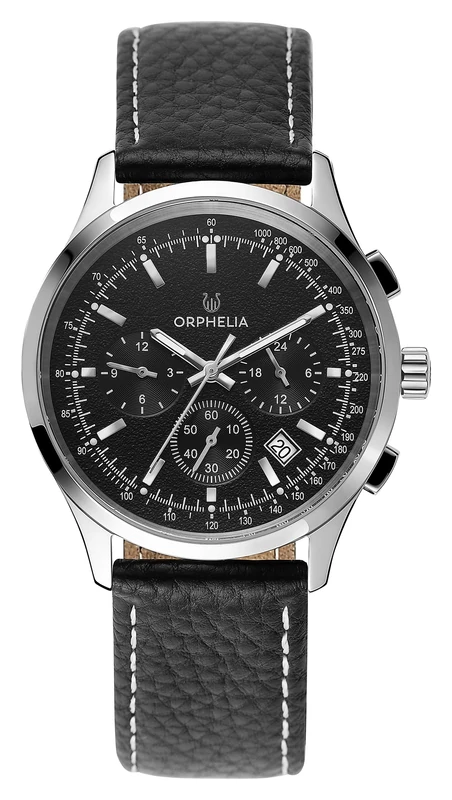 Orphelia Mens Multi dial Quartz Watch with Leather Strap OR81701