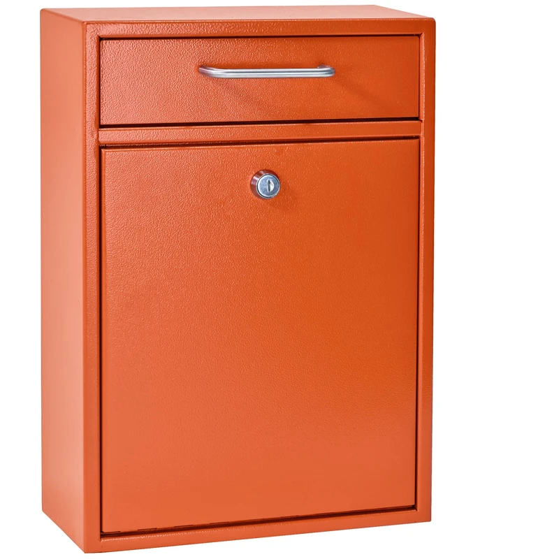 Mail Boss 7425 High Security Steel Locking Wall Mounted Mailbox Office Drop