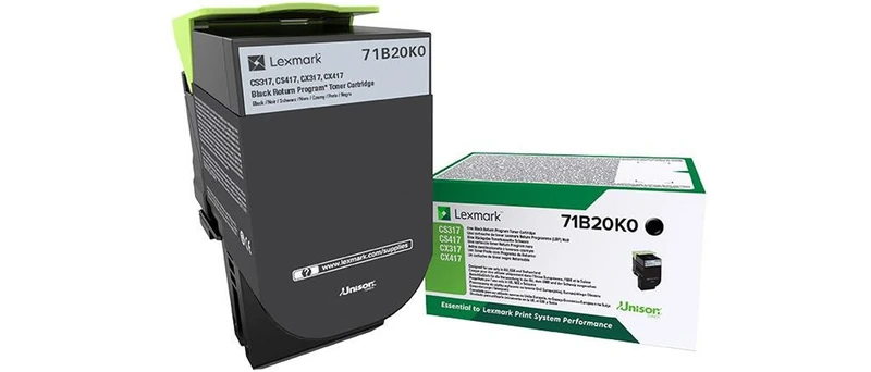 Lexmark Blk Tnr Cart 3K RP 71B20K0 - Image 1