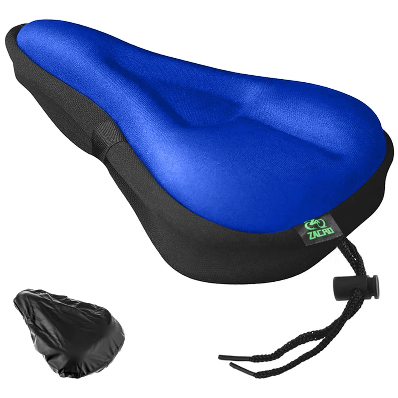 Zacro Bike Seat Cushion Cover - Gel Padded Bike Seat Cover for Men Women, Extra Soft Exercise Bicycle Seat Compatible with Peloton, Outdoor & Indoor