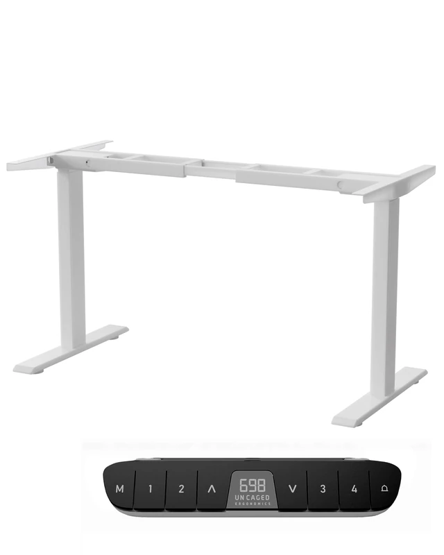 Rise Up Standing Desk Legs – Dual Motor Standing Desk Frame with Memory Electric Standing Desk Frame Height Adjustable Table Legs for Sit Stand Desk Base Electronic Rising Desk