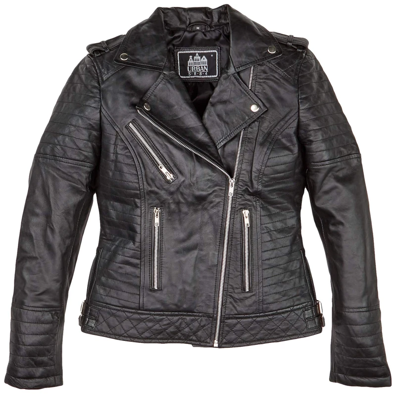 Urban Leather Michelle Ladies Jacket, Black, Size 3X-Large